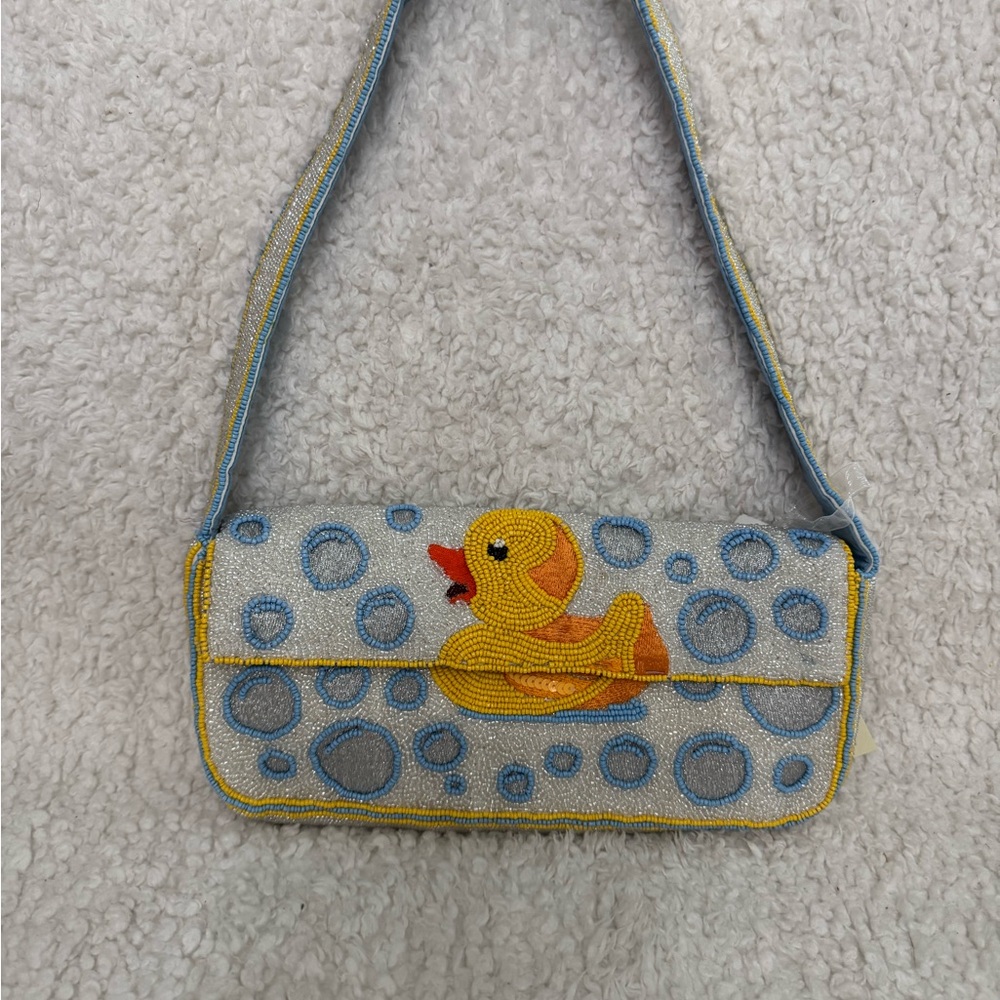 NWT, Beaded Yellow Duck Shoulder Bag - Women Bags